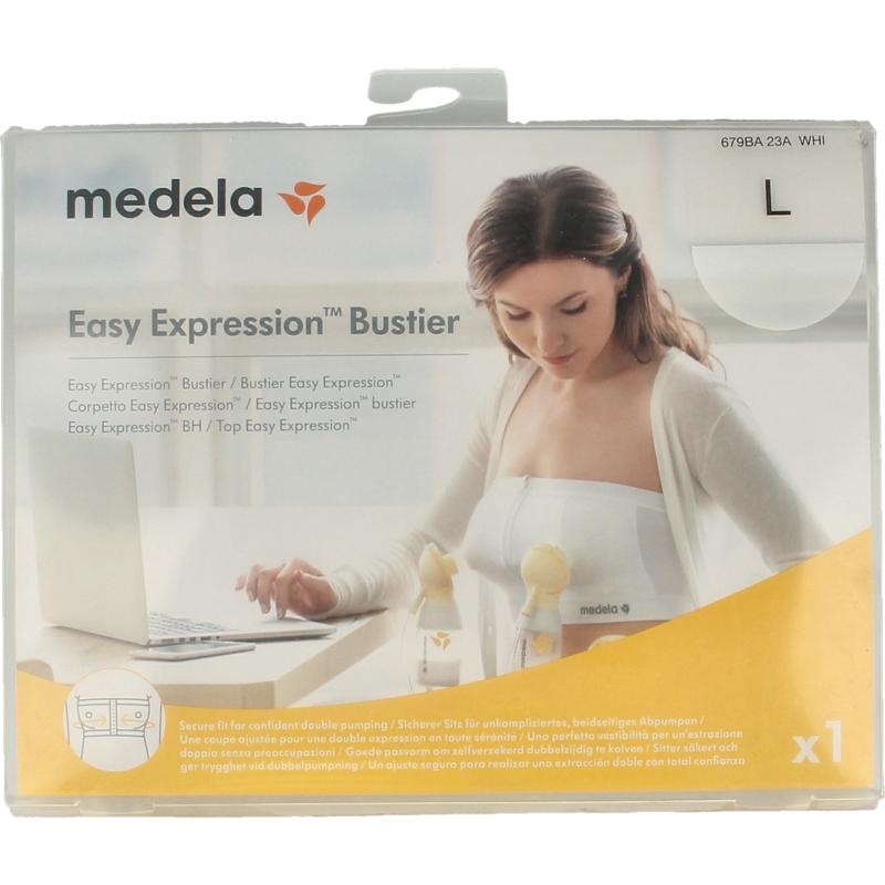 Medela Medela Bustier easy expression wit maat L (1 st)