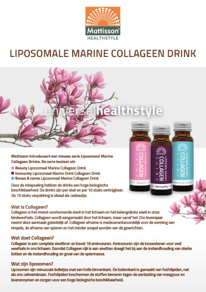 Mattisson Mattisson Flyer liposomaal collageen drink A5 (1 st)