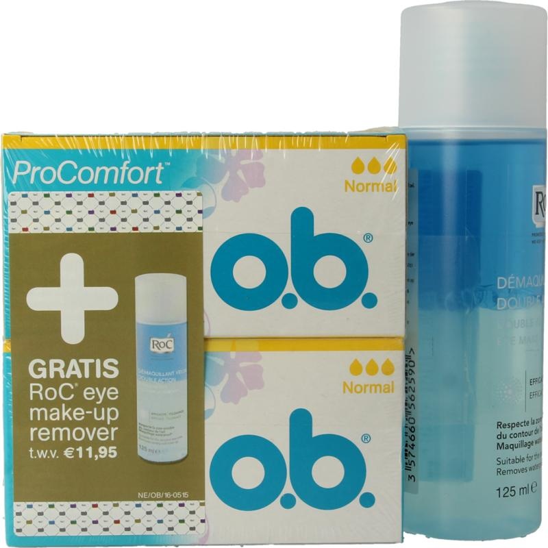 OB OB Pro comfort normal 2 x 32 + gratis makeup remover (1 Set)