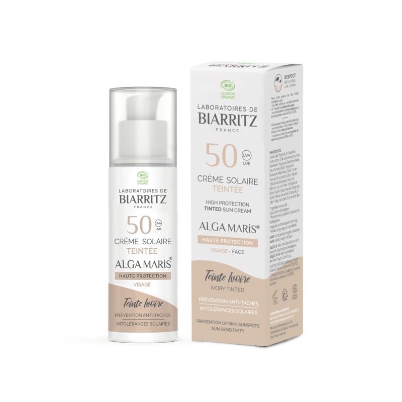 Laboratoires de Biarritz Laboratoires de Biarritz Suncare ivory tinted face sunscreen SPF50 (50 Milliliter)
