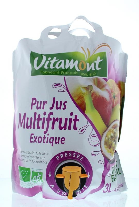 Vitamont Vitamont Puur multi fruitsap exotic bio (3 Liter)