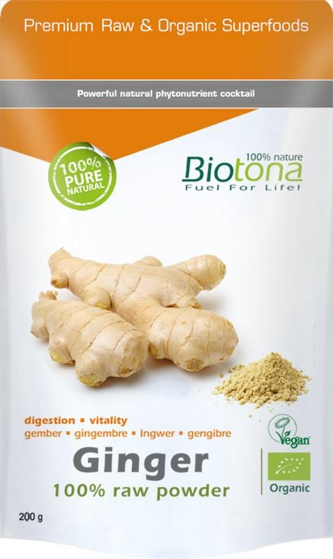 Biotona Biotona Ginger raw powder bio (200 Gram)
