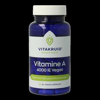 Vitakruid Vitakruid Vitamine A Retinol Acetaat 4000 IE Vegan 90 Vegetarische capsules