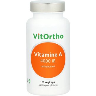 VitOrtho VitOrtho Vitamine A 4000IE 120 Vegetarische capsules