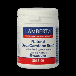 Lamberts Lamberts Vitamine A 15mg natuurlijke (beta caroteen) 90 Capsules