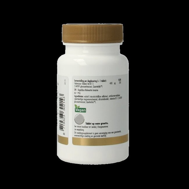 Golden Naturals Acide folique actif 90 capsules végétariennes