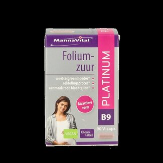 Mannavital Mannavital Acide Folique Platinum 90 Capsules Végétales
