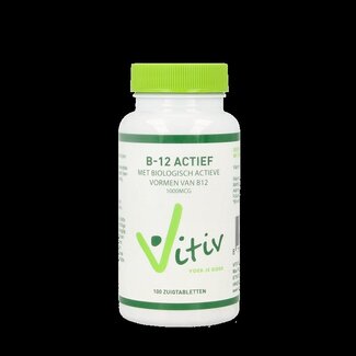 Vitiv Vitiv Vitamine B12 actief 100 Zuigtabletten