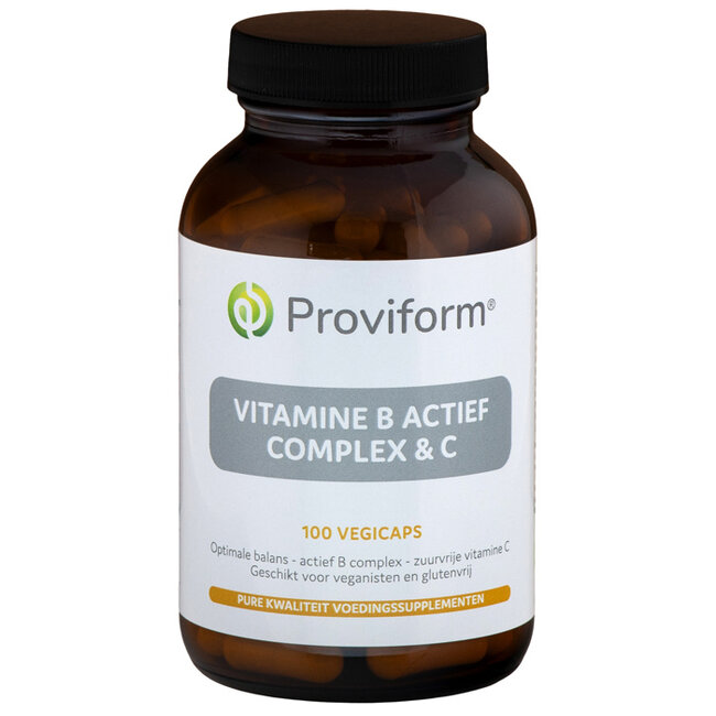 Proviform Vitamine B actief complex & C 100 Vegetarische capsules