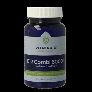 Vitakruid Vitakruid B12 Combi 6.000 met Actief Folaat 60 Smelttabletten