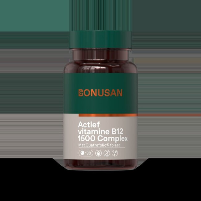 Bonusan Actief vitamine B12 1500 Complex 180 Tabletten