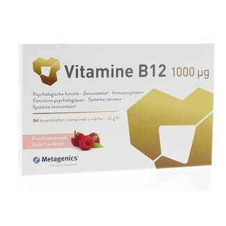 Metagenics Metagenics Vitamine B12 1000mcg 84 Kauwtabletten