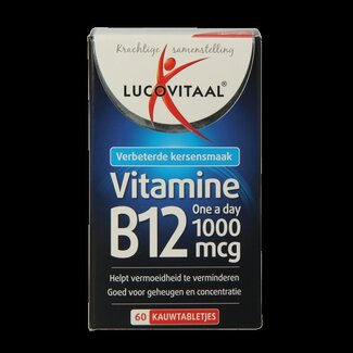 Lucovitaal Lucovitaal Vitamine B12 1000mcg 60 Kauwtabletten