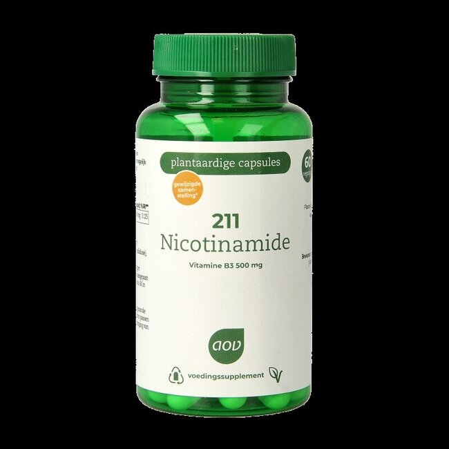 AOV 211 Nicotinamide 500mg 60 Vegetarische capsules