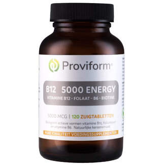 Proviform Proviform Vitamine B12 5000 mcg energy 120 Zuigtabletten