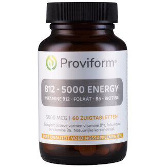 Proviform Proviform Vitamine B12 5000mcg energy 60 Zuigtabletten