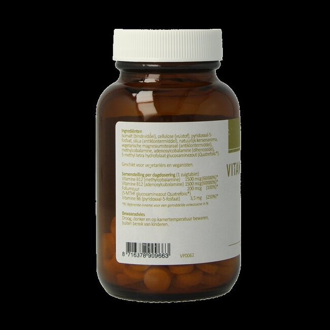 van der Pigge Vitamine B12 complex 90 Zuigtabletten