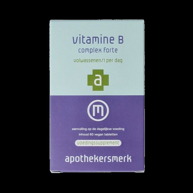 Apothekersmerk Vitamine B complex forte vegan 60 Tabletten