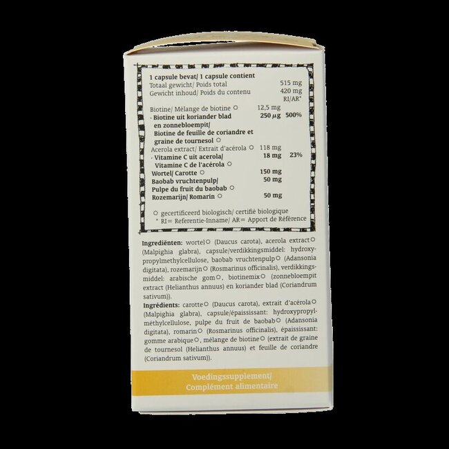 Royal Green Complexe Biotine bio 60 gélules végétariennes