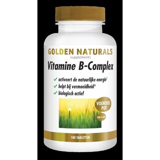 Golden Naturals Golden Naturals Vitamine B-complex 180 Tabletten