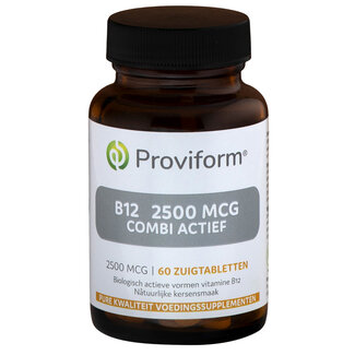 Proviform Proviform Vitamine B12 2500mcg combi actief 60 Zuigtabletten