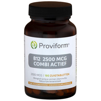 Proviform Proviform Vitamine B12 2500mcg combi actief 180 Zuigtabletten