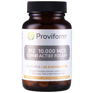 Proviform Proviform Vitamine B12 10.000mcg combi actief folaat 60 Zuigtabletten