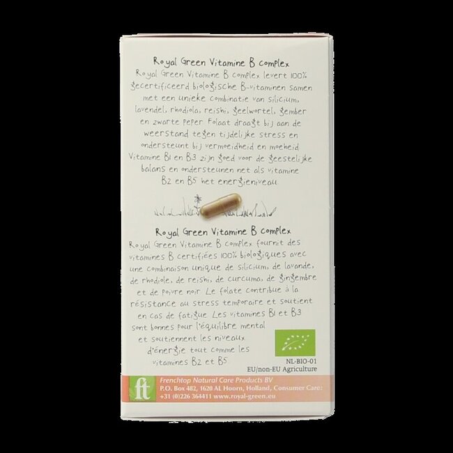 Royal Green Complexe Vitamine B bio 60 gélules végétales
