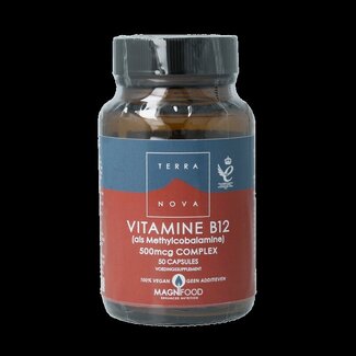 Terranova Terranova Vitamine B12 500mcg methylcobalamine 50 Vegetarische capsules