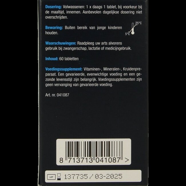 Lucovitaal Vitamine B complexe forte 60 comprimés