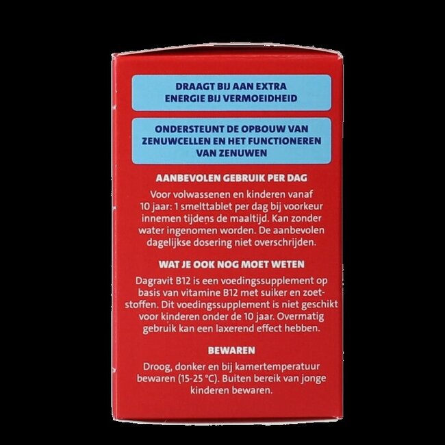 Dagravit Vitamine B12 1000mcg smelt 100 Tabletten