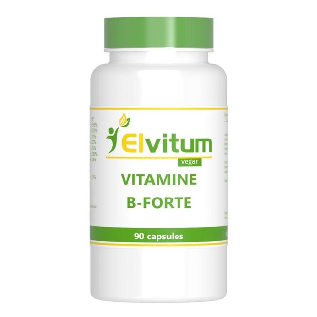 Elvitum Vitamine B-forte gistvrij 90 Vegetarische capsules