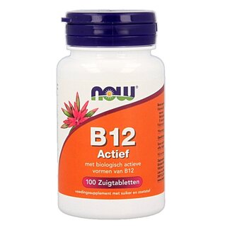 NOW NOW Vitamine B12 actief 100 Zuigtabletten