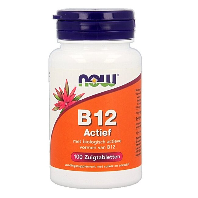 NOW Vitamine B12 actief 100 Zuigtabletten