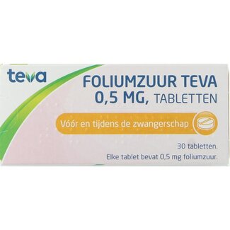 Teva Teva Foliumzuur 0.5 30 Tabletten