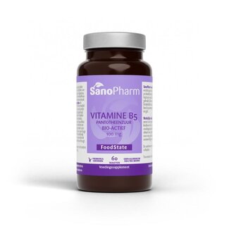 SanoPharm SanoPharm Vitamine B5 pantotheenzuur 100mg 60 Tabletten