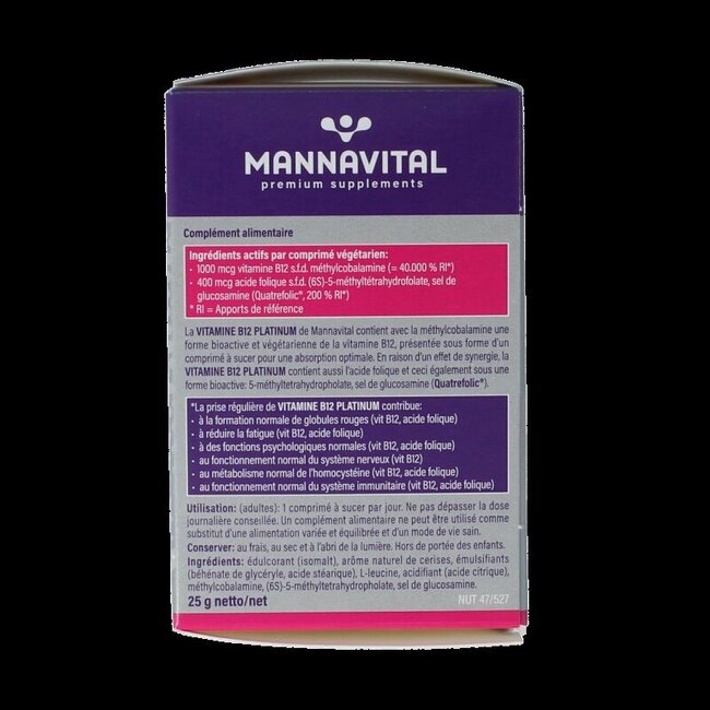 Mannavital Vitamine B12 platinum 60 Tabletten