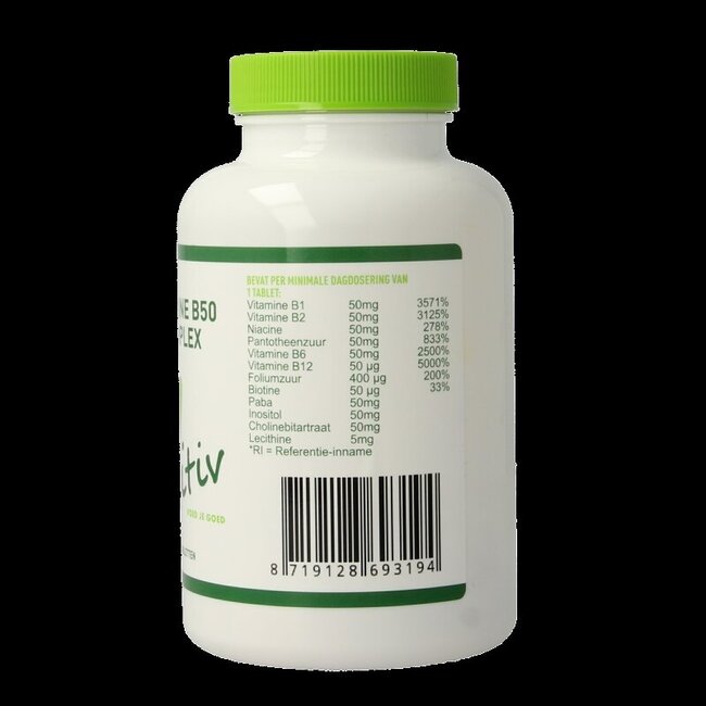 Vitiv Vitamine B50 complex 100 Tabletten