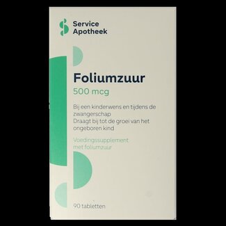 Service Apotheek Service Apotheek Foliumzuur 500mcg 90 Tabletten