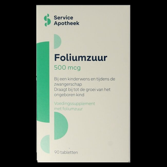 Service Apotheek Foliumzuur 500mcg 90 Tabletten