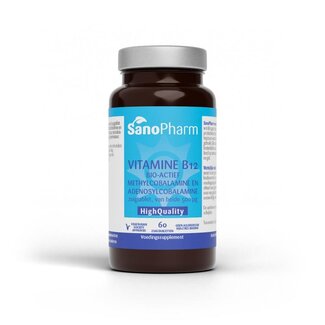 SanoPharm SanoPharm Vitamine B12 methyl adenosylcobalamine 500mcg 60 Zuigtabletten