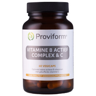 Proviform Proviform Vitamine B actief complex & C 60 Vegetarische capsules