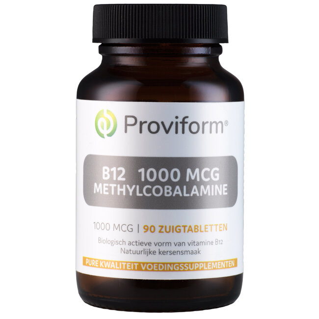 Proviform Vitamine B12 1000mcg methylcobalamine 90 Zuigtabletten