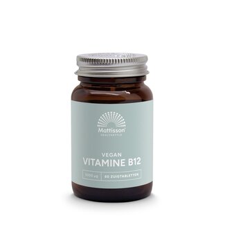 Mattisson Mattisson Vitamine B12 methylcobalamine 5000mcg 60 Zuigtabletten