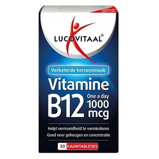 Lucovitaal Lucovitaal Vitamine B12 1000mcg 30 Kauwtabletten