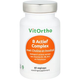 VitOrtho VitOrtho B Actief complex formule met choline en inositol 60 Vegetarische capsules