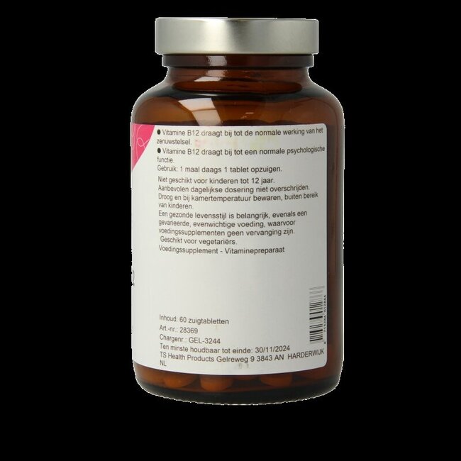 TS Choice Vitamine B12 cobalamine 60 Zuigtabletten