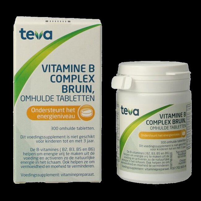 Teva Vitamine B complex bruin los 300 Tabletten