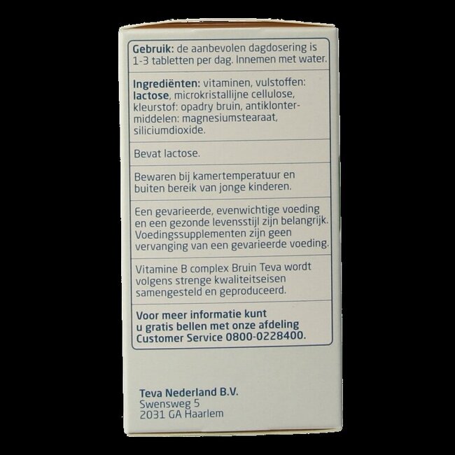 Teva Complexe Vitamine B brun vrac 300 comprimés