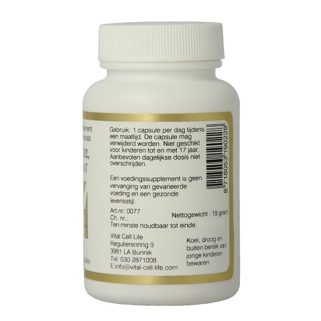Vital Cell Life Vitamine B6/B12/B2 Folate 60 Gélules